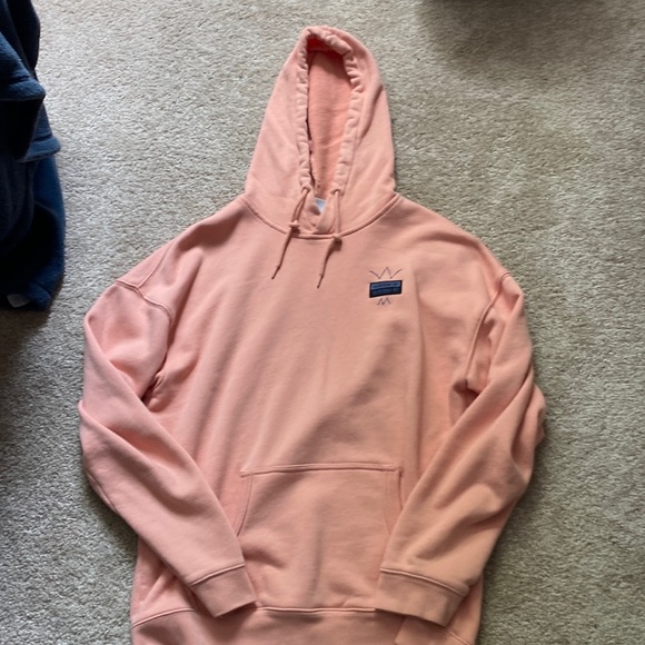 Men’s Size Small Adidas Hoodie Pink/Salmon Color - Picture 1 of 4